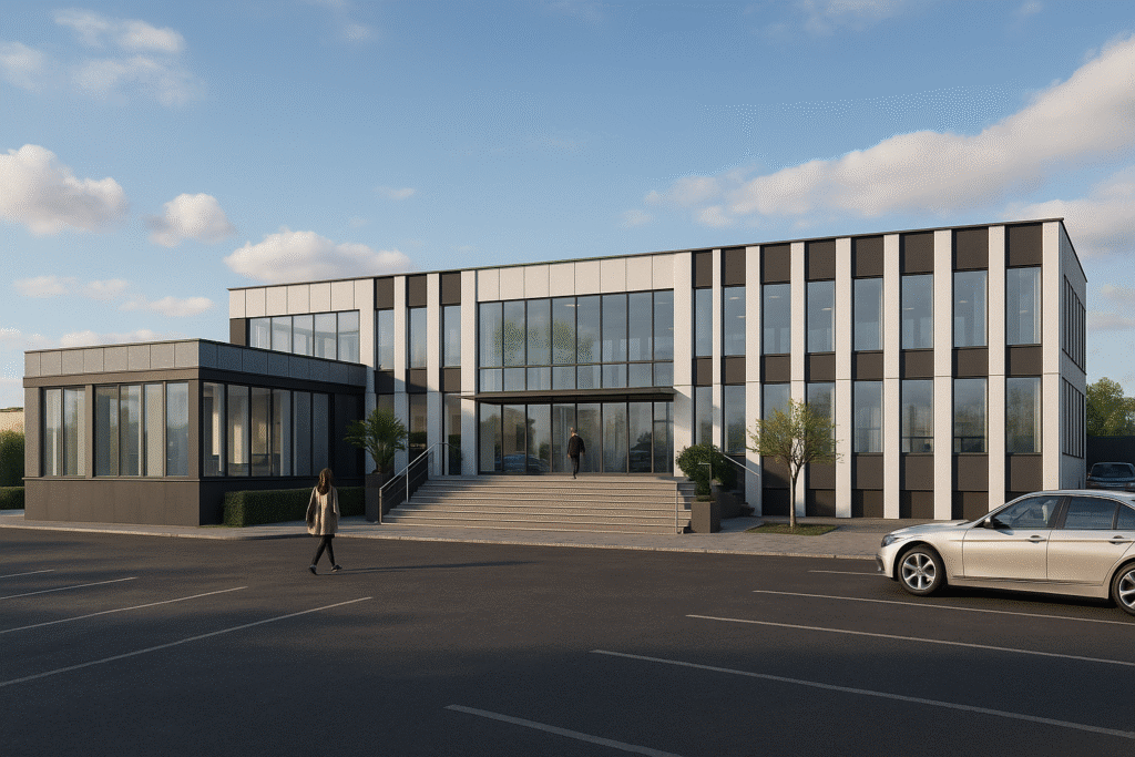 Przebudowa i rozbudowa budynków biurowych